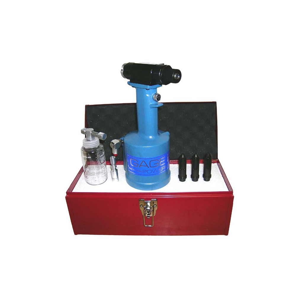 ערכת סמרור Gage Bilt GB784RK בתצוגת מוצר על רקע לבן - Gage Bilt GB784RK riveting kit shown on a white background
