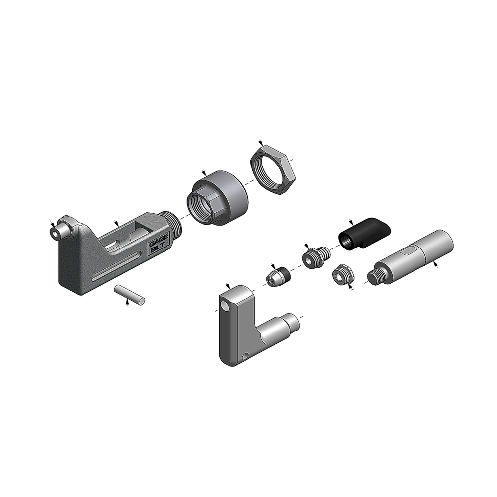מבט מפורק מספר 2 על רכיבי ראש הסמרור Gage Bilt GS8-752A-43OS - Exploded component view 2 of Gage Bilt GS8-752A-43OS nose assembly