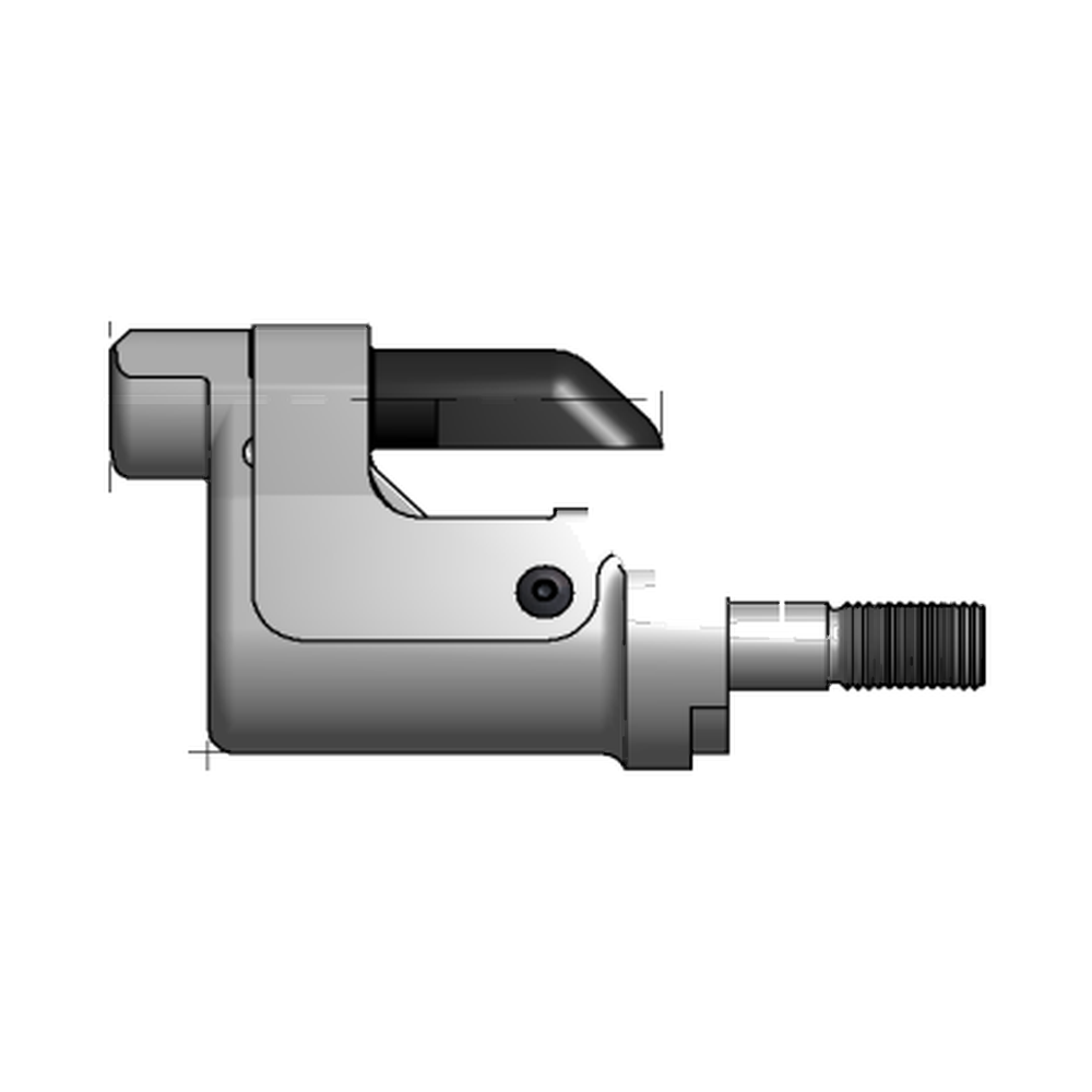תצוגת מוצר נקייה של ראש סמרור Gage Bilt NAS08-30OSSG על רקע לבן - Clean product view of Gage Bilt NAS08-30OSSG nose assembly on a white background