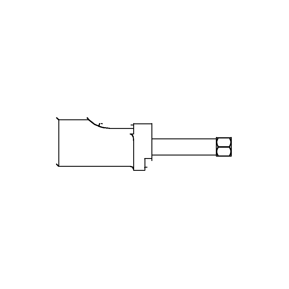 תצוגת מוצר נקייה של ראש סמרור Gage Bilt NASS05-204C-30OS על רקע לבן - Clean product view of Gage Bilt NASS05-204C-30OS nose assembly on a white background