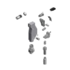 מבט מפורק מספר 2 על רכיבי ראש הסמרור Gage Bilt UBB05-751B-54RA - Exploded component view 2 of Gage Bilt UBB05-751B-54RA nose assembly