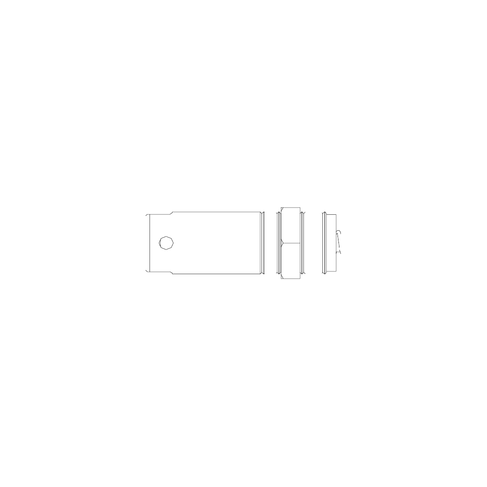 תצוגת מוצר נקייה של ראש סמרור Gage Bilt MBC-743-20 על רקע לבן - Clean product view of Gage Bilt MBC-743-20 nose assembly on a white background
