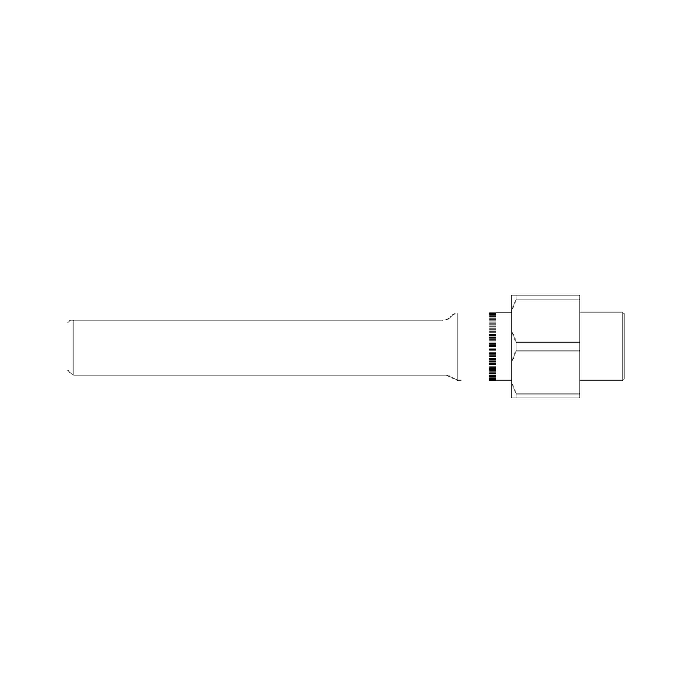 תצוגת מוצר נקייה של ראש סמרור Gage Bilt SB-752C-45 על רקע לבן - Clean product view of Gage Bilt SB-752C-45 nose assembly on a white background