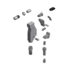 מבט מפורק מספר 2 על רכיבי ראש הסמרור Gage Bilt SMLS06-715A-54RA - Exploded component view 2 of Gage Bilt SMLS06-715A-54RA nose assembly