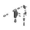 מבט מפורק מספר 2 על רכיבי ראש הסמרור Gage Bilt UBB06-713B-58RA - Exploded component view 2 of Gage Bilt UBB06-713B-58RA nose assembly