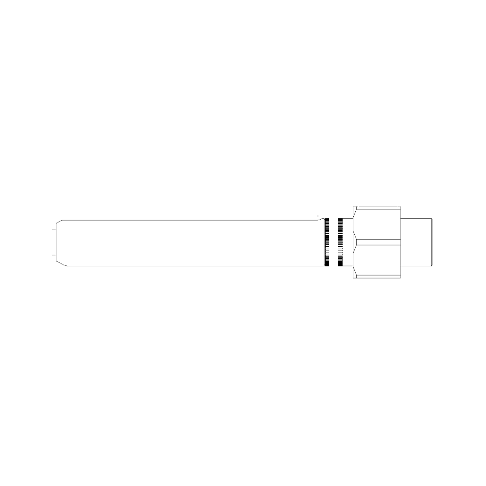 תצוגת מוצר נקייה של ראש סמרור Gage Bilt ASP10-713-45 על רקע לבן - Clean product view of Gage Bilt ASP10-713-45 nose assembly on a white background
