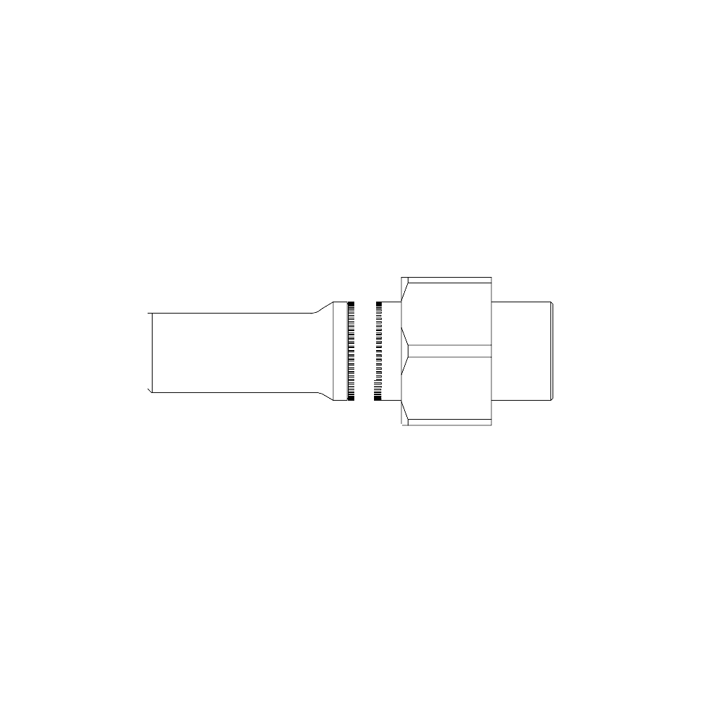 תצוגת מוצר נקייה של ראש סמרור Gage Bilt UBB-752-20 על רקע לבן - Clean product view of Gage Bilt UBB-752-20 nose assembly on a white background