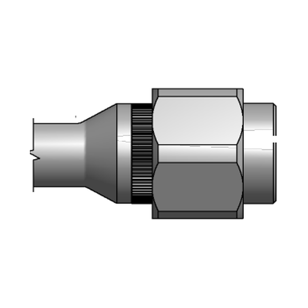 תצוגת מוצר נקייה של ראש סמרור Gage Bilt NAS06-353C-48 על רקע לבן - Clean product view of Gage Bilt NAS06-353C-48 nose assembly on a white background