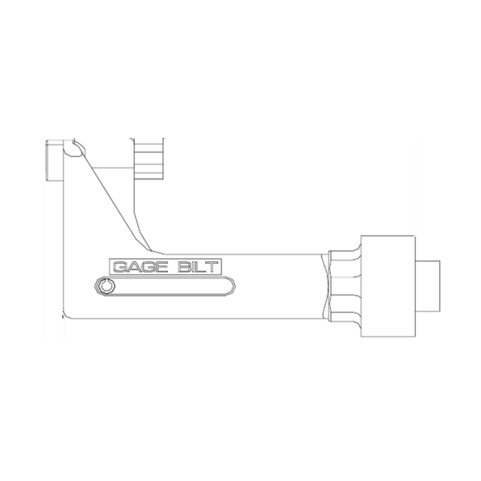 תצוגת מוצר נקייה של ראש סמרור Gage Bilt C-751-43OS 8-05 על רקע לבן - Clean product view of Gage Bilt C-751-43OS 8-05 nose assembly on a white background