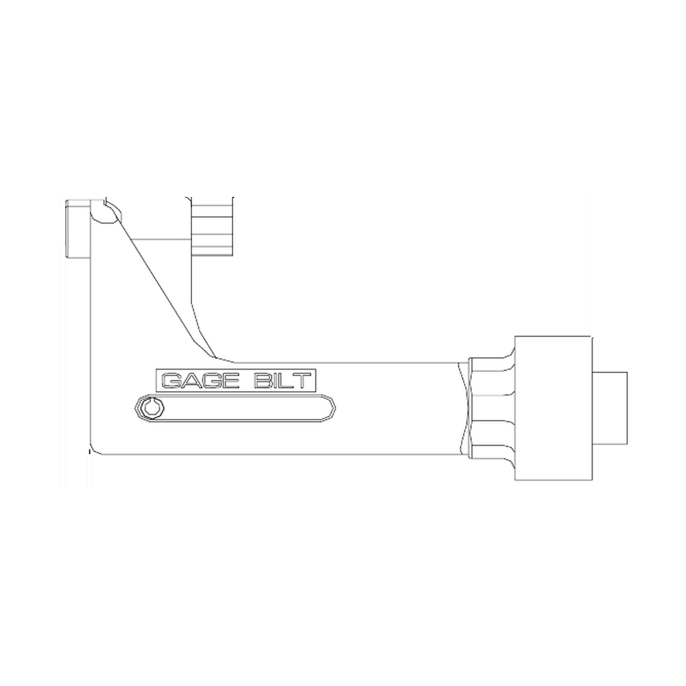 תצוגת מוצר נקייה של ראש סמרור Gage Bilt C-751-43OS 8-05 על רקע לבן - Clean product view of Gage Bilt C-751-43OS 8-05 nose assembly on a white background