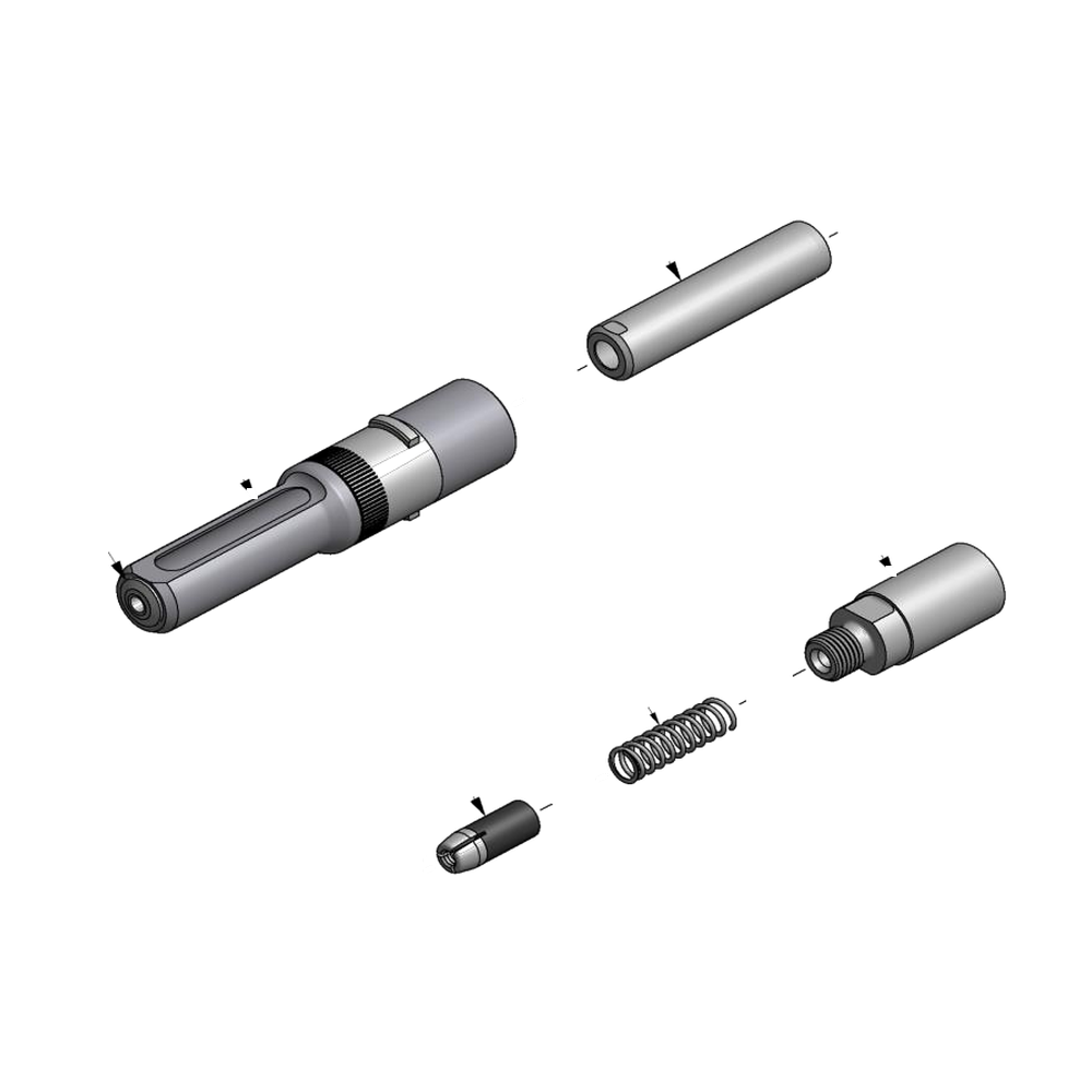 מבט מפורק מספר 2 על רכיבי ראש הסמרור Gage Bilt 6A-352B-25 - Exploded component view 2 of Gage Bilt 6A-352B-25 nose assembly