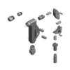 מבט מפורק מספר 2 על רכיבי ראש הסמרור Gage Bilt MGL08-713B-58RA - Exploded component view 2 of Gage Bilt MGL08-713B-58RA nose assembly
