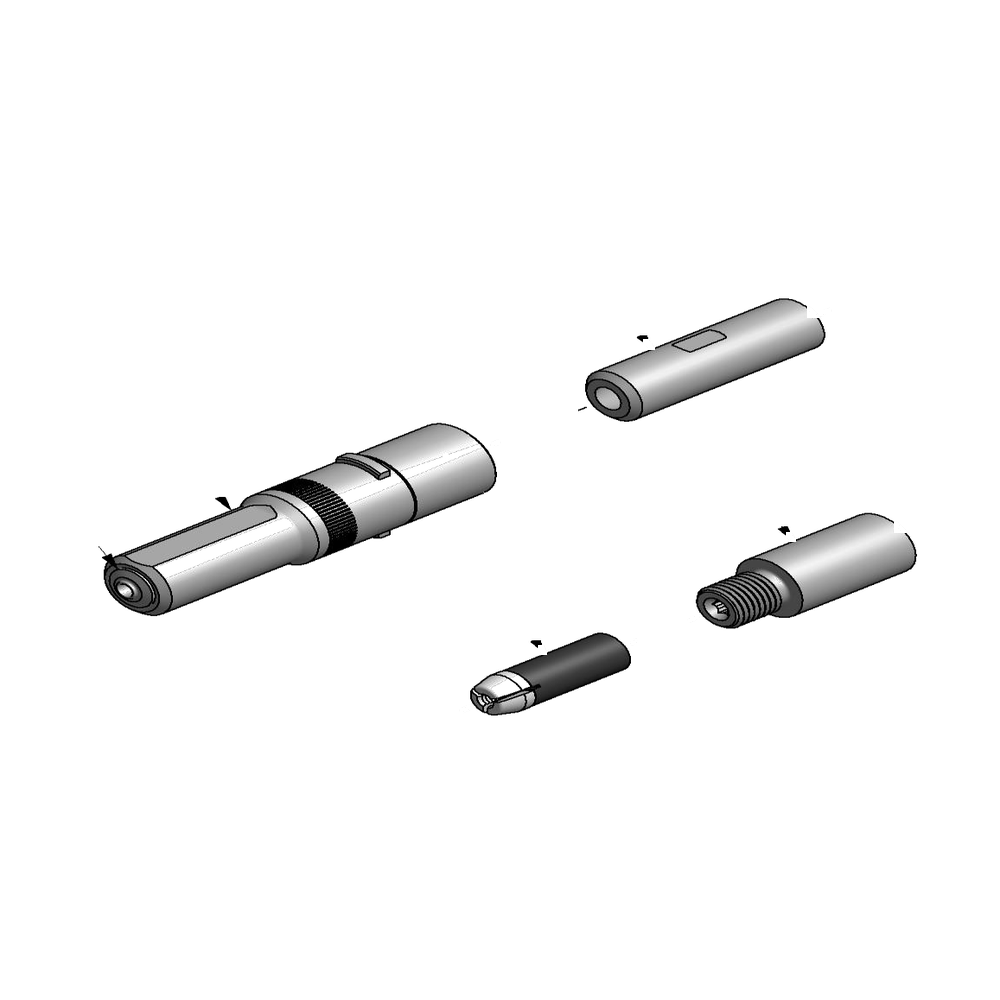 מבט מפורק מספר 2 על רכיבי ראש הסמרור Gage Bilt SMLS06-752B-20F - Exploded component view 2 of Gage Bilt SMLS06-752B-20F nose assembly