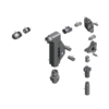 מבט מפורק מספר 2 על רכיבי ראש הסמרור Gage Bilt 8N-713A-58RA - Exploded component view 2 of Gage Bilt 8N-713A-58RA nose assembly