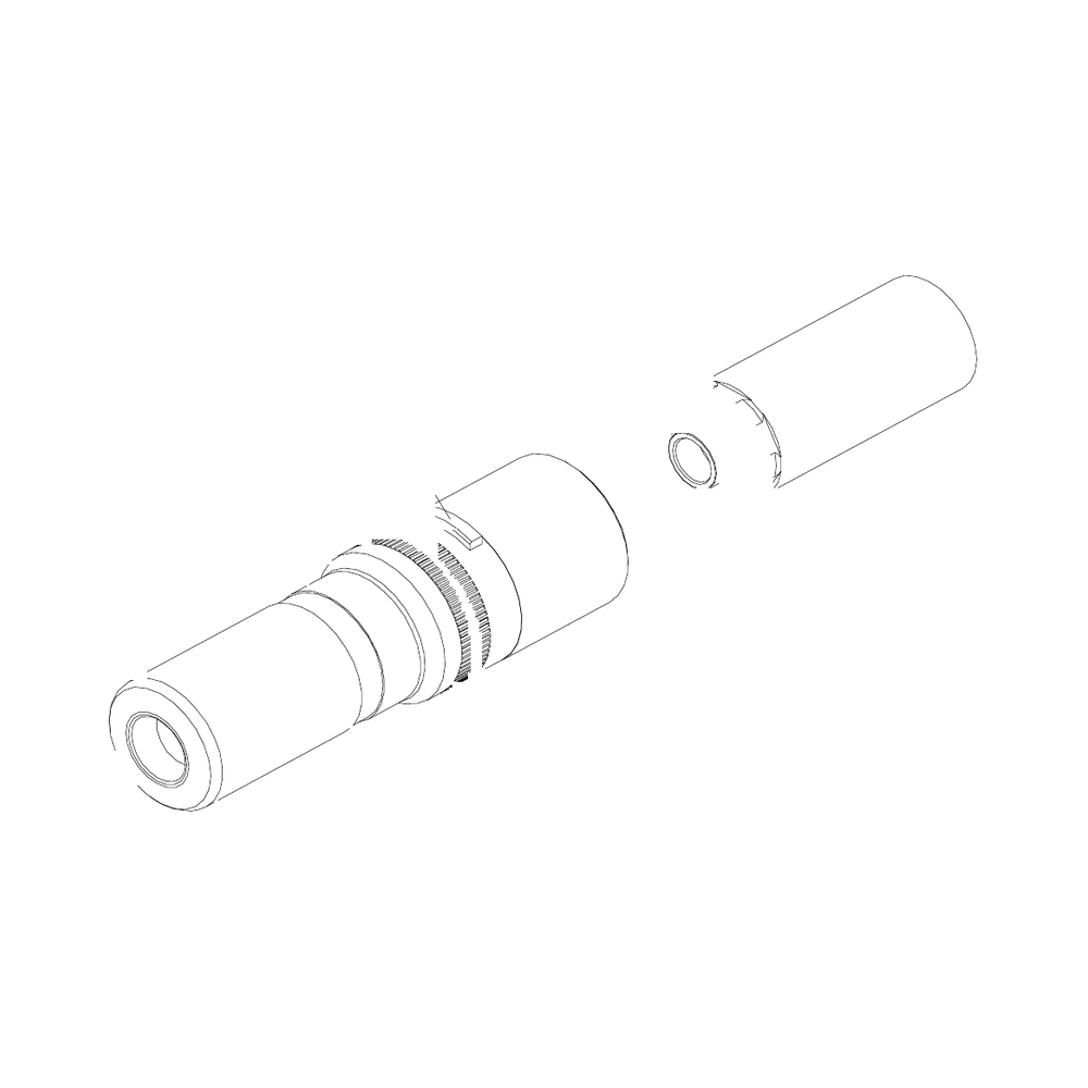 תצוגת מוצר נקייה של ראש סמרור Gage Bilt LGP08-745B-23 על רקע לבן - Clean product view of Gage Bilt LGP08-745B-23 nose assembly on a white background