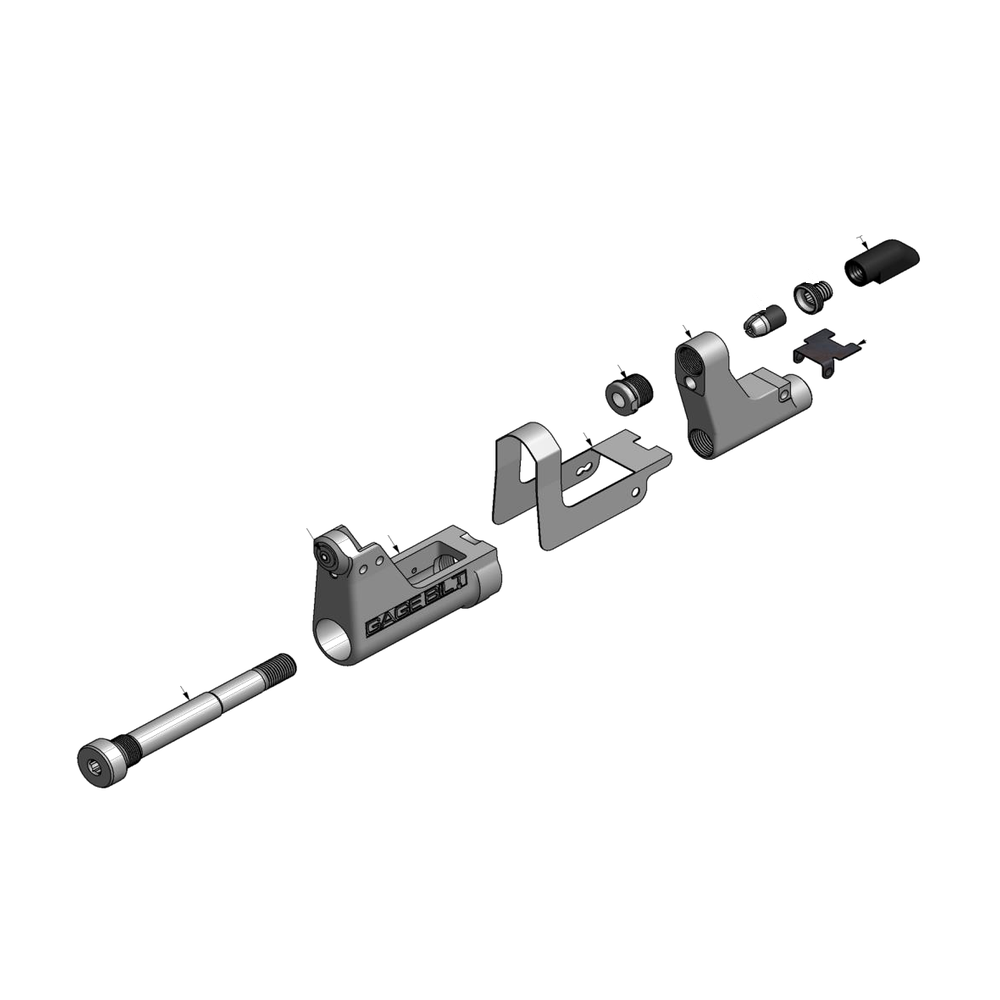 מבט מפורק מספר 2 על רכיבי ראש הסמרור Gage Bilt MBC05-37OSSG - Exploded component view 2 of Gage Bilt MBC05-37OSSG nose assembly