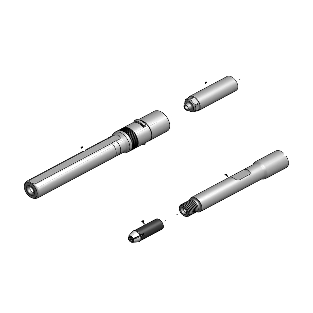 מבט מפורק מספר 2 על רכיבי ראש הסמרור Gage Bilt LGP05-2480-45 - Exploded component view 2 of Gage Bilt LGP05-2480-45 nose assembly