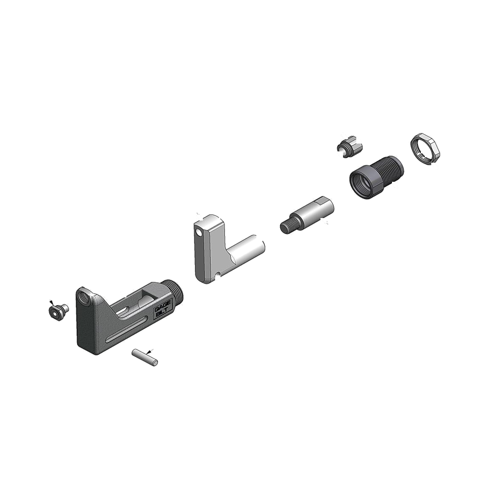 מבט מפורק מספר 2 על רכיבי ראש הסמרור Gage Bilt 456MAX-704-40OS - Exploded component view 2 of Gage Bilt 456MAX-704-40OS nose assembly