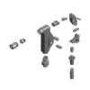 מבט מפורק מספר 2 על רכיבי ראש הסמרור Gage Bilt MG06-713-58RA - Exploded component view 2 of Gage Bilt MG06-713-58RA nose assembly