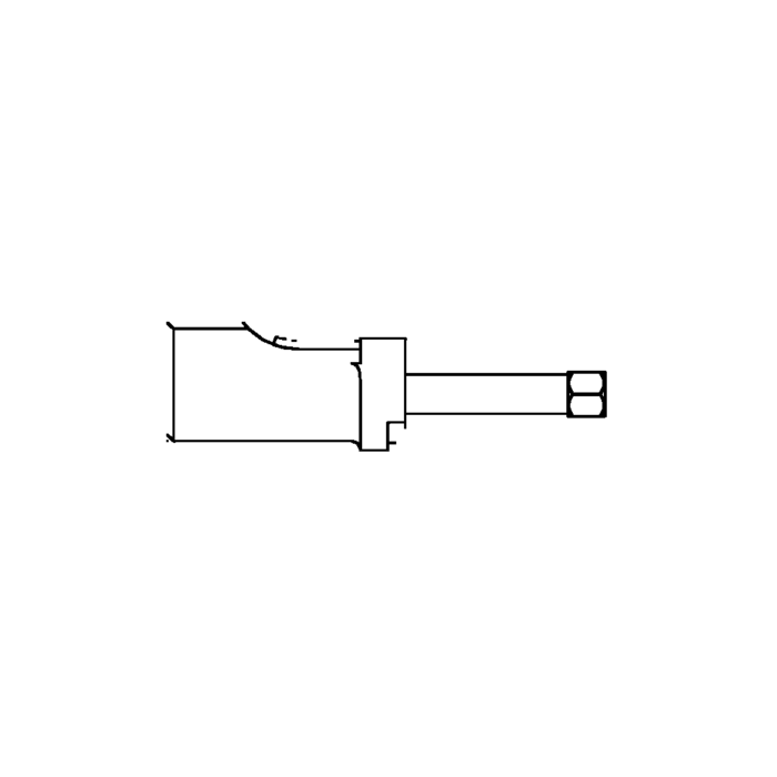 תצוגת מוצר נקייה של ראש סמרור Gage Bilt MGP-204C-30OS על רקע לבן - Clean product view of Gage Bilt MGP-204C-30OS nose assembly on a white background