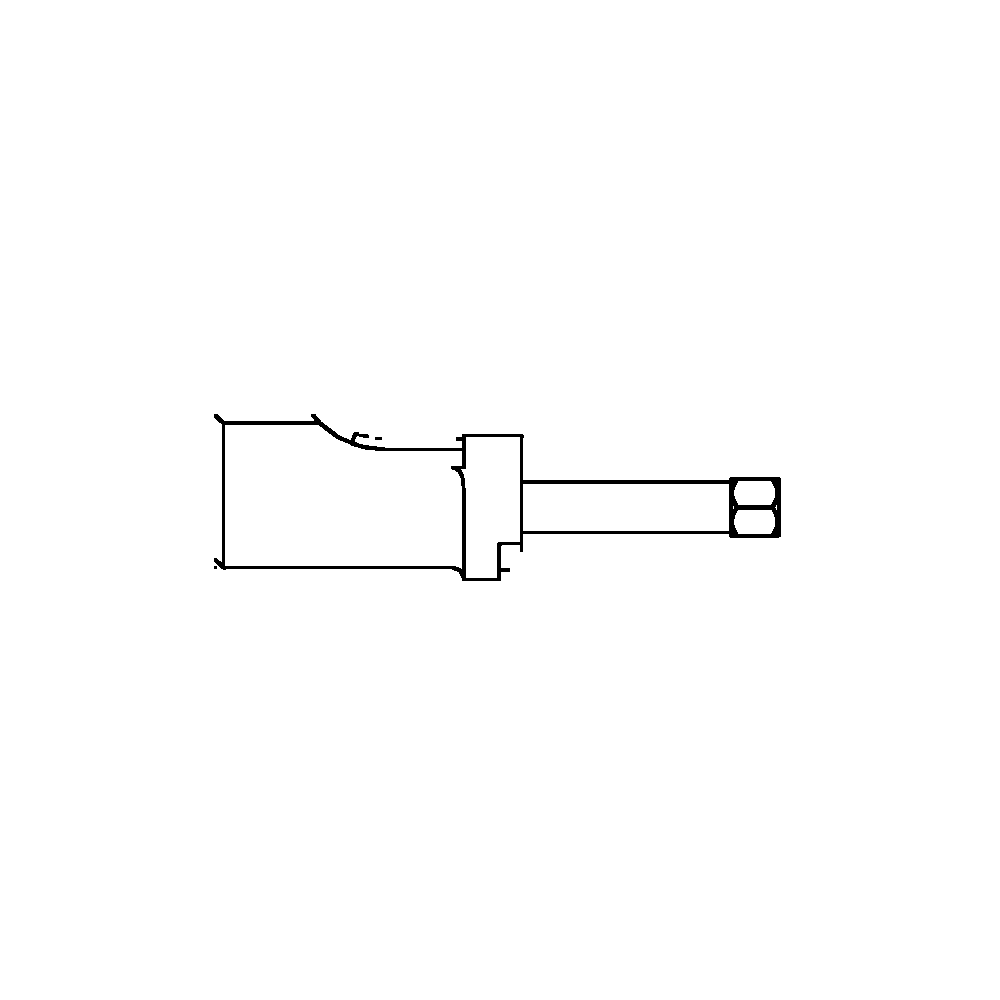 תצוגת מוצר נקייה של ראש סמרור Gage Bilt MGP-204C-30OS על רקע לבן - Clean product view of Gage Bilt MGP-204C-30OS nose assembly on a white background