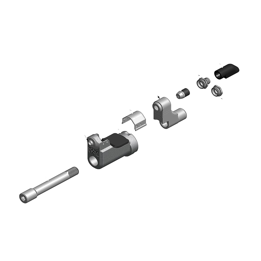 מבט מפורק מספר 2 על רכיבי ראש הסמרור Gage Bilt SB08-206H-27OS - Exploded component view 2 of Gage Bilt SB08-206H-27OS nose assembly