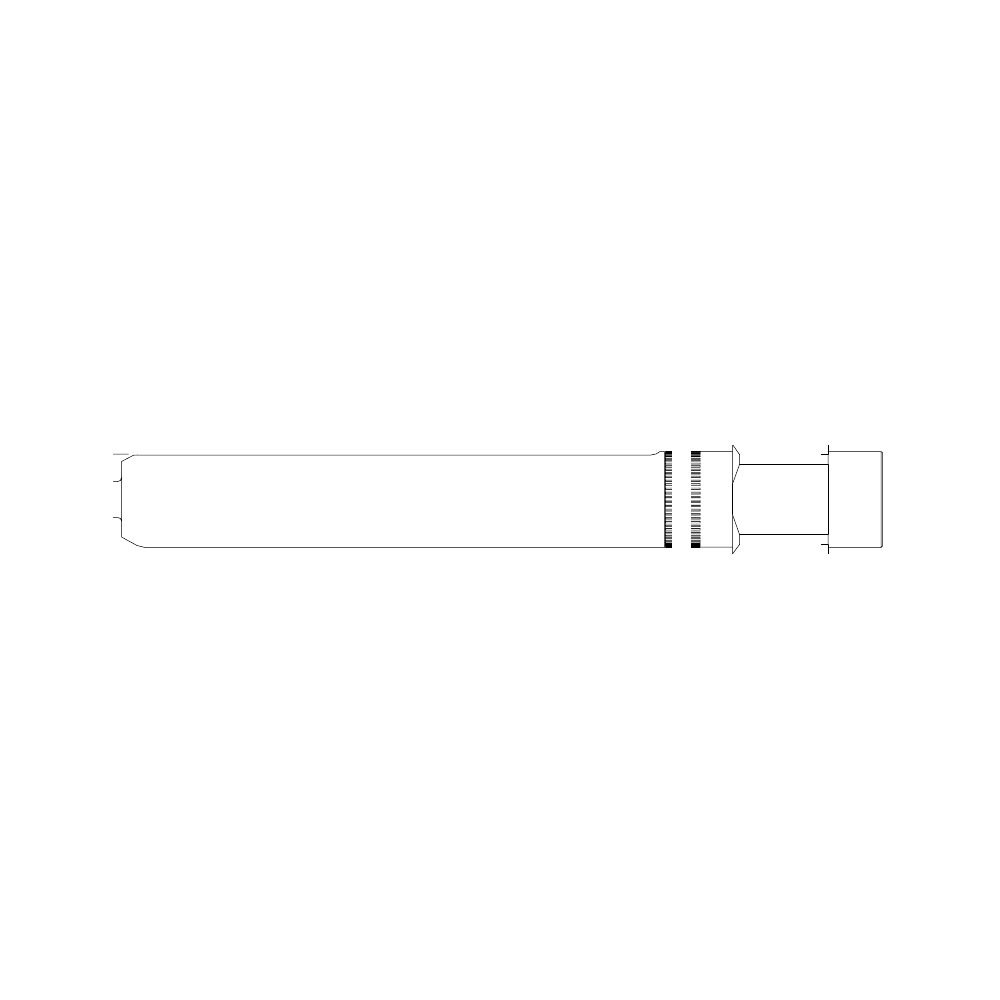 תצוגת מוצר נקייה של ראש סמרור Gage Bilt SB08-730-45 על רקע לבן - Clean product view of Gage Bilt SB08-730-45 nose assembly on a white background