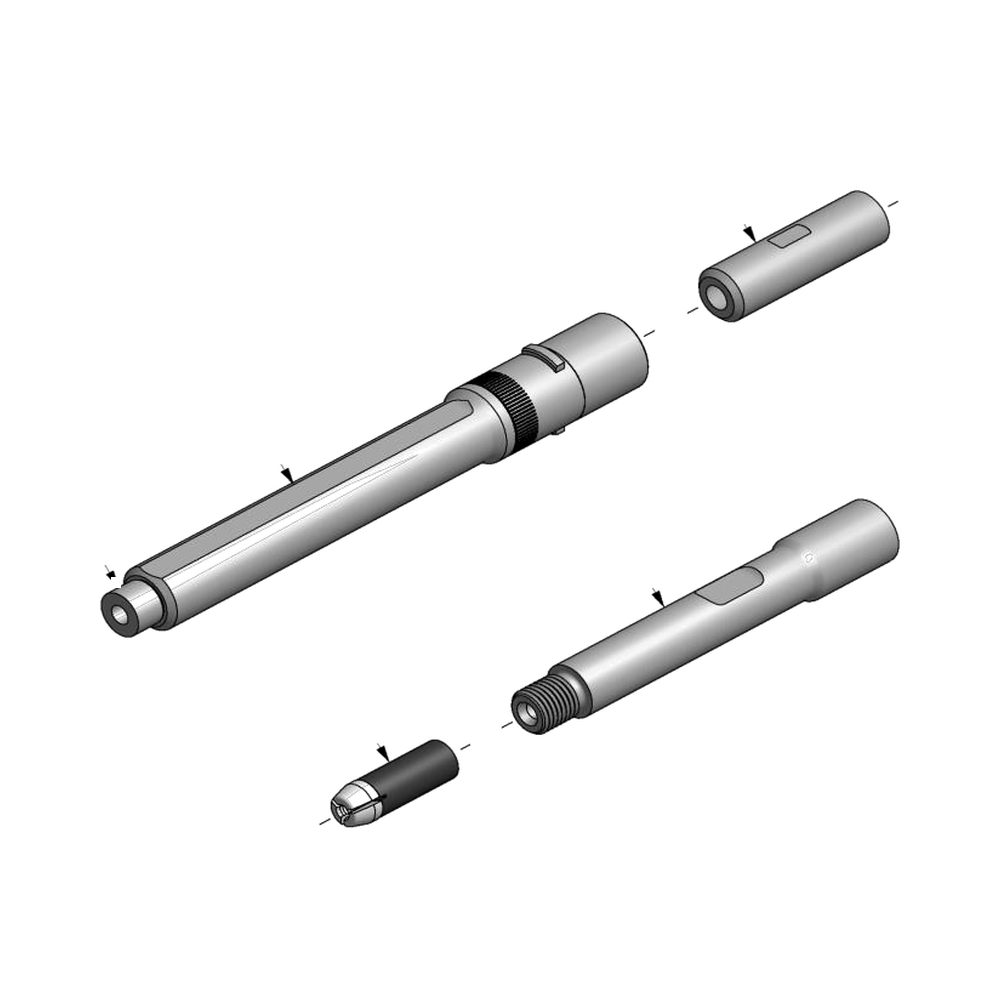 מבט מפורק מספר 2 על רכיבי ראש הסמרור Gage Bilt GS10-752B-45 - Exploded component view 2 of Gage Bilt GS10-752B-45 nose assembly