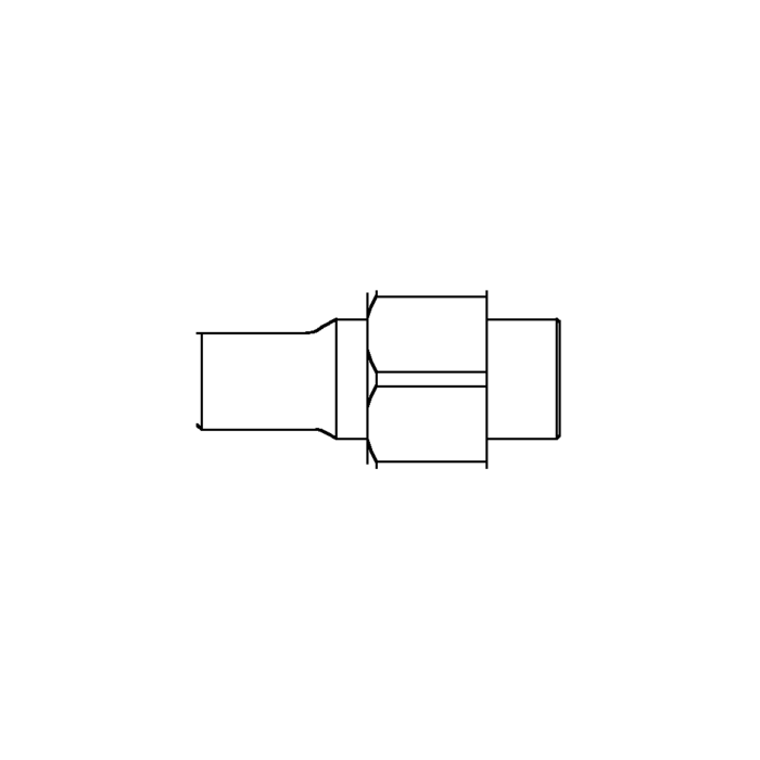 תצוגת מוצר נקייה של ראש סמרור Gage Bilt SMLS-752B-10 על רקע לבן - Clean product view of Gage Bilt SMLS-752B-10 nose assembly on a white background
