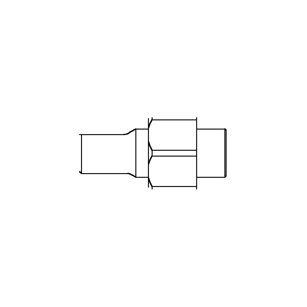תצוגת מוצר נקייה של ראש סמרור Gage Bilt SMLS-752B-10 על רקע לבן - Clean product view of Gage Bilt SMLS-752B-10 nose assembly on a white background
