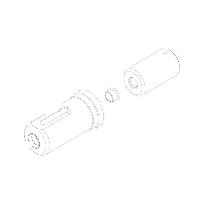 תצוגת מוצר נקייה של ראש סמרור Gage Bilt 16-7500-41 על רקע לבן - Clean product view of Gage Bilt 16-7500-41 nose assembly on a white background