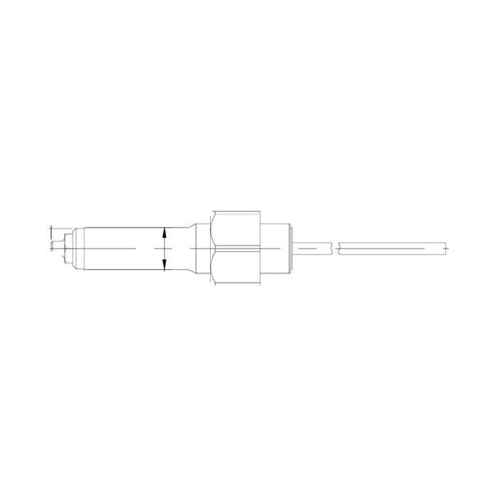 תצוגת מוצר נקייה של ראש סמרור Gage Bilt 6N-751-23C על רקע לבן - Clean product view of Gage Bilt 6N-751-23C nose assembly on a white background