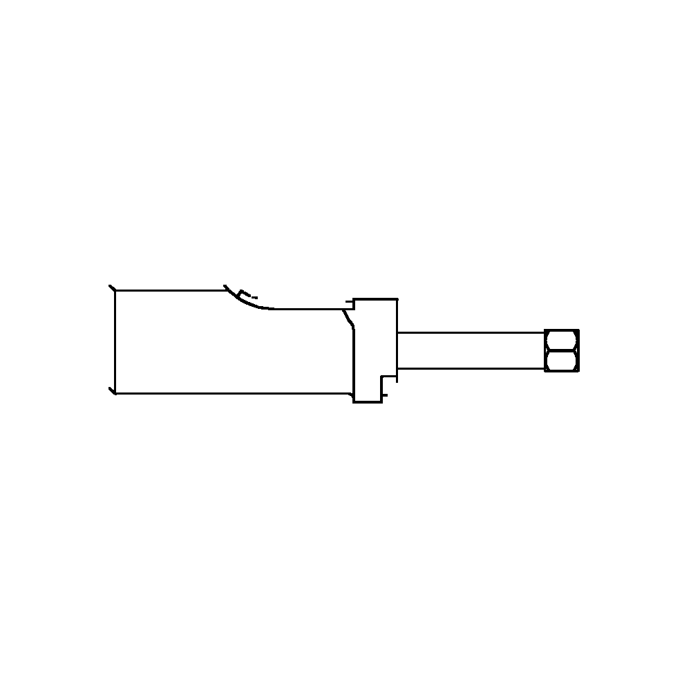 תצוגת מוצר נקייה של ראש סמרור Gage Bilt SB-204D-37OS על רקע לבן - Clean product view of Gage Bilt SB-204D-37OS nose assembly on a white background