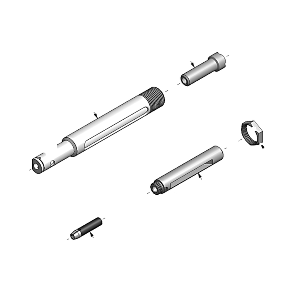 מבט מפורק מספר 2 על רכיבי ראש הסמרור Gage Bilt 3C-51-46 - Exploded component view 2 of Gage Bilt 3C-51-46 nose assembly