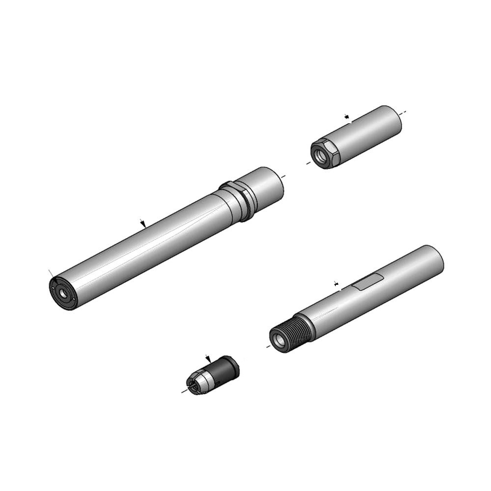 מבט מפורק מספר 2 על רכיבי ראש הסמרור Gage Bilt UBB08-713-45 - Exploded component view 2 of Gage Bilt UBB08-713-45 nose assembly