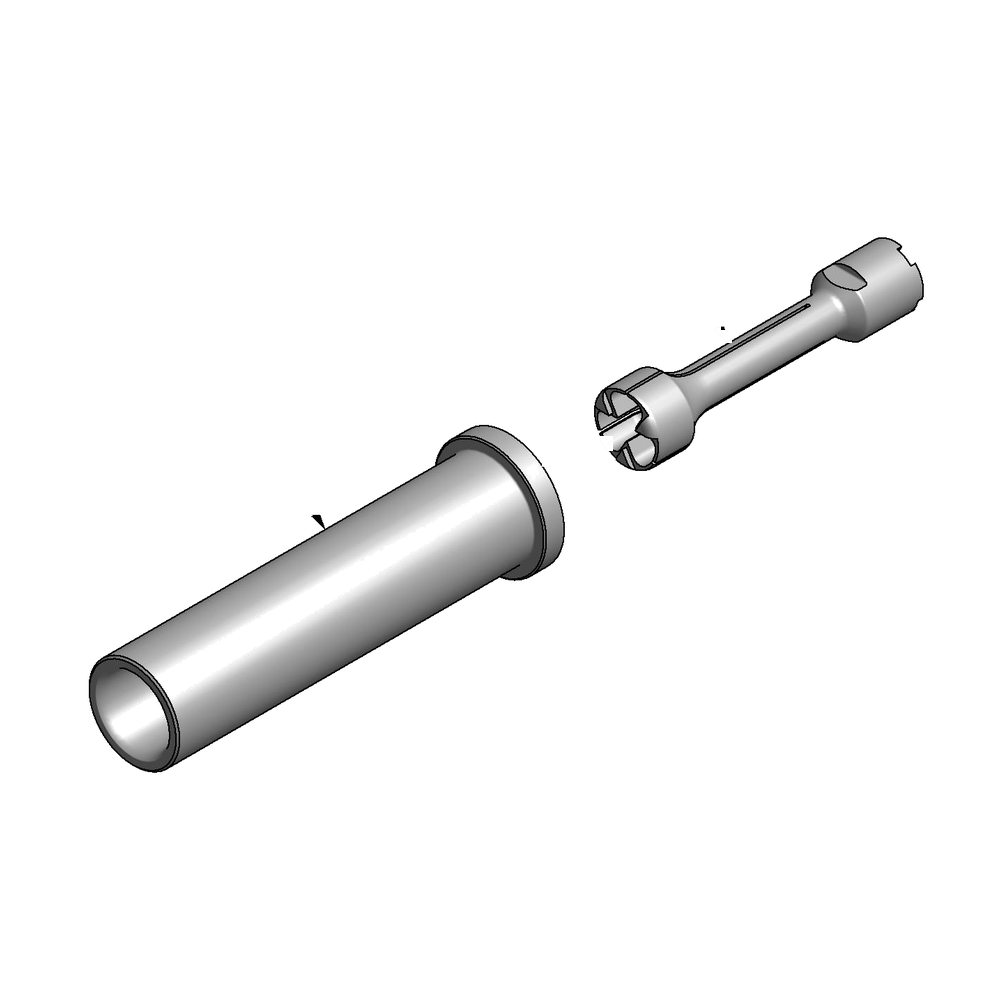 מבט מפורק מספר 2 על רכיבי ראש הסמרור Gage Bilt BOB08-PB2500-46CC - Exploded component view 2 of Gage Bilt BOB08-PB2500-46CC nose assembly