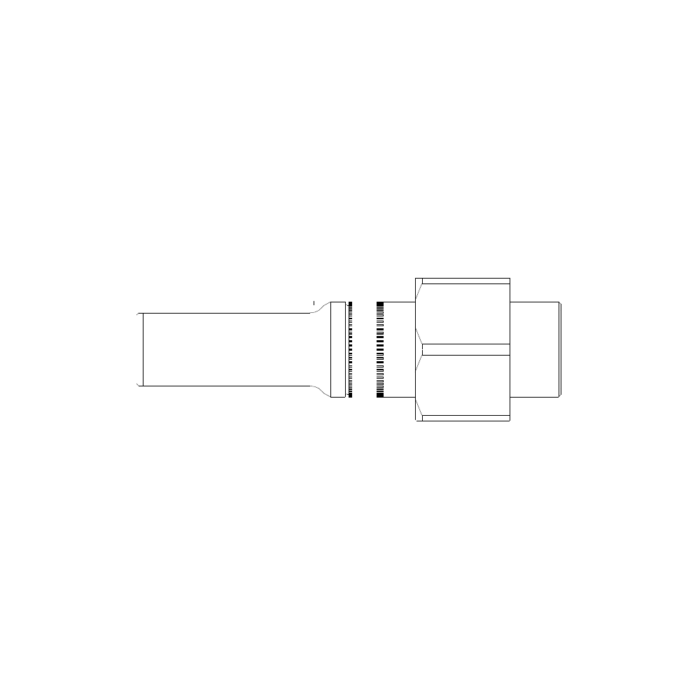 תצוגת מוצר נקייה של ראש סמרור Gage Bilt UBB-752C-20 על רקע לבן - Clean product view of Gage Bilt UBB-752C-20 nose assembly on a white background