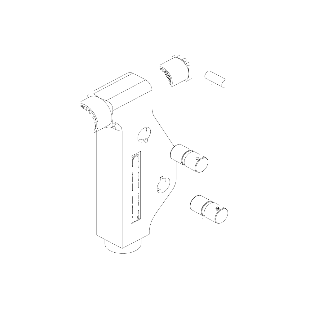 תצוגת מוצר נקייה של ראש סמרור Gage Bilt MGL08-713A-58RA על רקע לבן - Clean product view of Gage Bilt MGL08-713A-58RA nose assembly on a white background