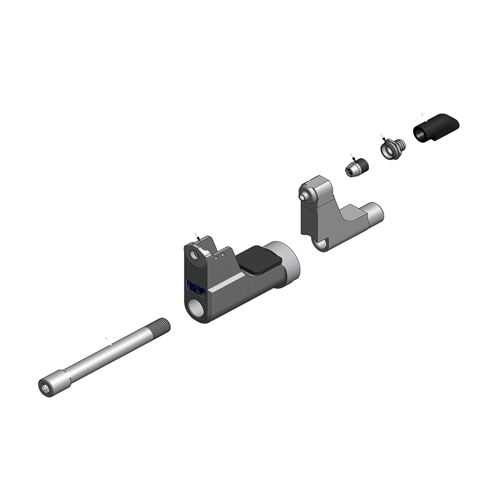 מבט מפורק מספר 2 על רכיבי ראש הסמרור Gage Bilt LGP06-206G-34C1 - Exploded component view 2 of Gage Bilt LGP06-206G-34C1 nose assembly