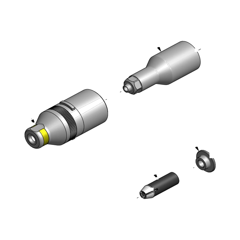 מבט מפורק מספר 2 על רכיבי ראש הסמרור Gage Bilt LGP05-2581-12 - Exploded component view 2 of Gage Bilt LGP05-2581-12 nose assembly