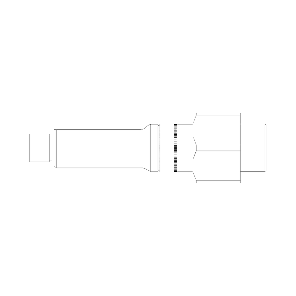 תצוגת מוצר נקייה של ראש סמרור Gage Bilt GS-752B-20 על רקע לבן - Clean product view of Gage Bilt GS-752B-20 nose assembly on a white background