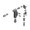 מבט מפורק מספר 2 על רכיבי ראש הסמרור Gage Bilt SB05-713-58RA - Exploded component view 2 of Gage Bilt SB05-713-58RA nose assembly