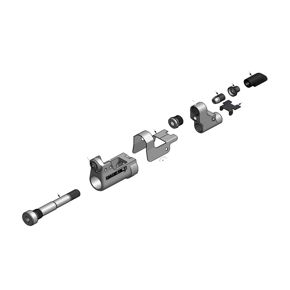 מבט מפורק מספר 2 על רכיבי ראש הסמרור Gage Bilt SMLS04-27OSSG - Exploded component view 2 of Gage Bilt SMLS04-27OSSG nose assembly