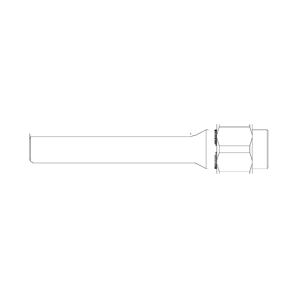 תצוגת מוצר נקייה של ראש סמרור Gage Bilt OS08-353A-48 על רקע לבן - Clean product view of Gage Bilt OS08-353A-48 nose assembly on a white background