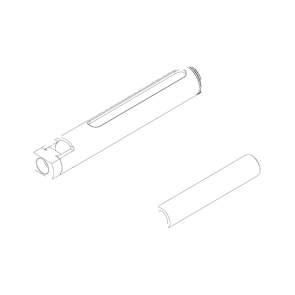 תצוגת מוצר נקייה של ראש סמרור Gage Bilt SMLS04-715B-43F על רקע לבן - Clean product view of Gage Bilt SMLS04-715B-43F nose assembly on a white background