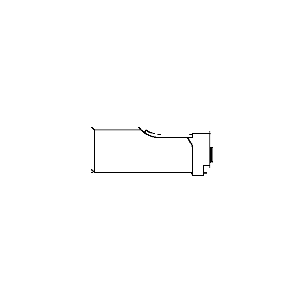 תצוגת מוצר נקייה של ראש סמרור Gage Bilt MGP-206F-34OS על רקע לבן - Clean product view of Gage Bilt MGP-206F-34OS nose assembly on a white background