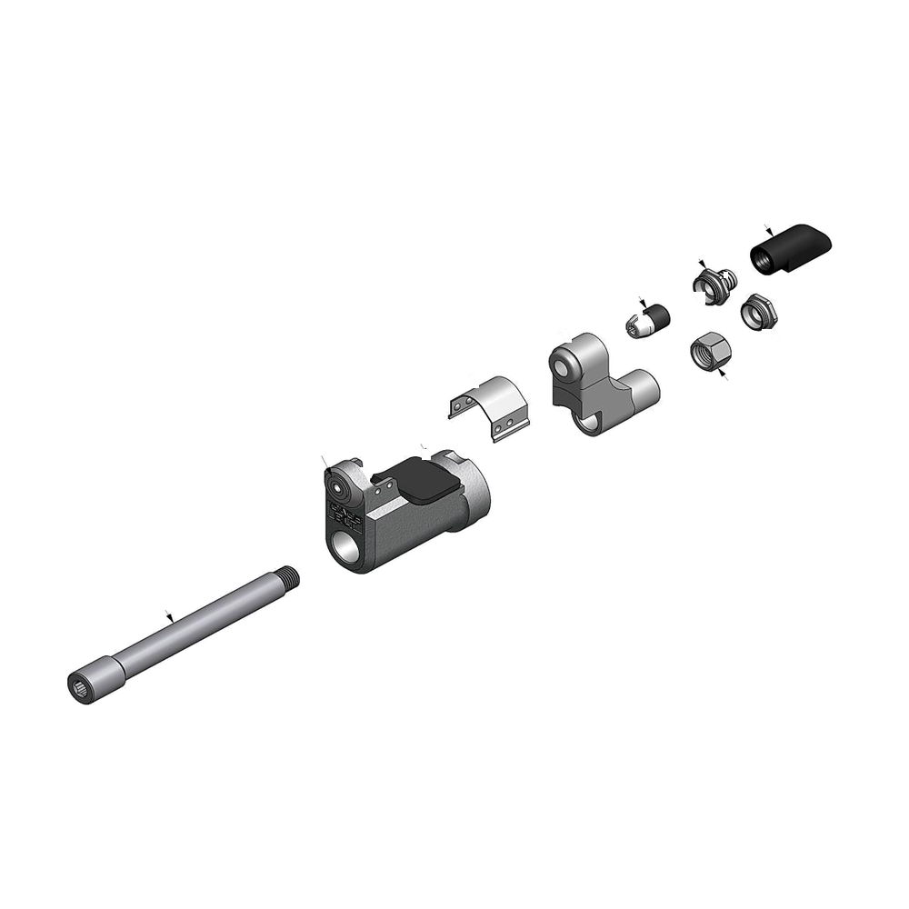 מבט מפורק מספר 2 על רכיבי ראש הסמרור Gage Bilt UBR04-204D-27OS - Exploded component view 2 of Gage Bilt UBR04-204D-27OS nose assembly