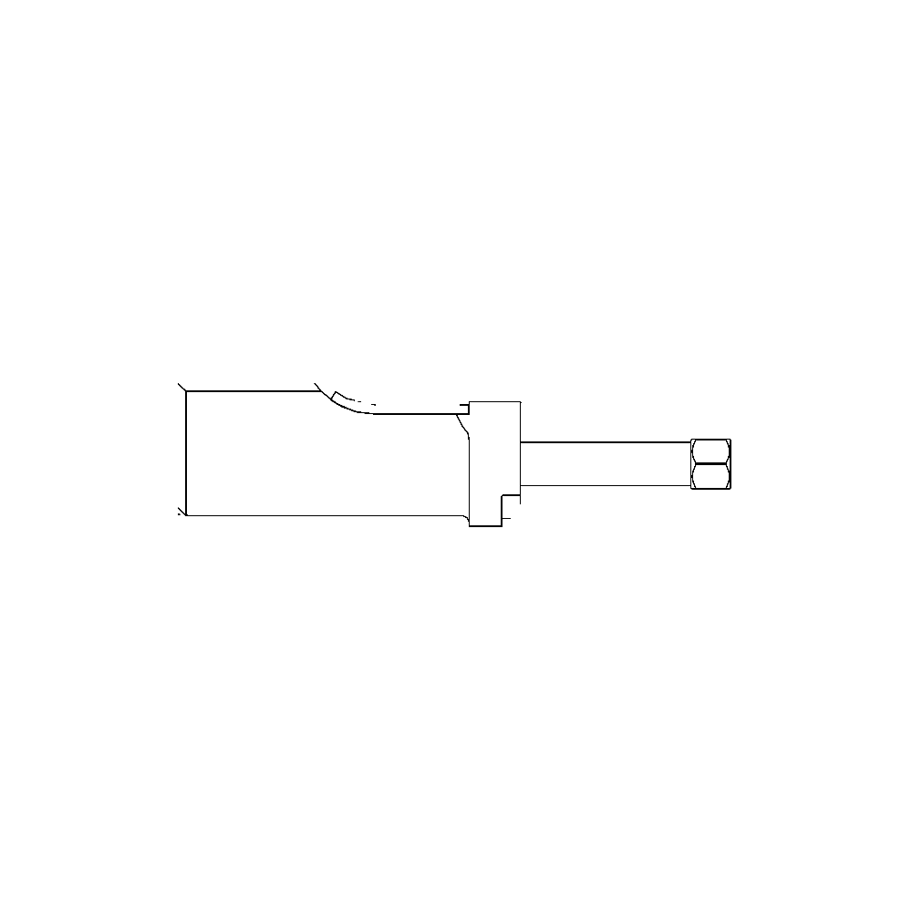 תצוגת מוצר נקייה של ראש סמרור Gage Bilt 6KT-204D-37OS על רקע לבן - Clean product view of Gage Bilt 6KT-204D-37OS nose assembly on a white background