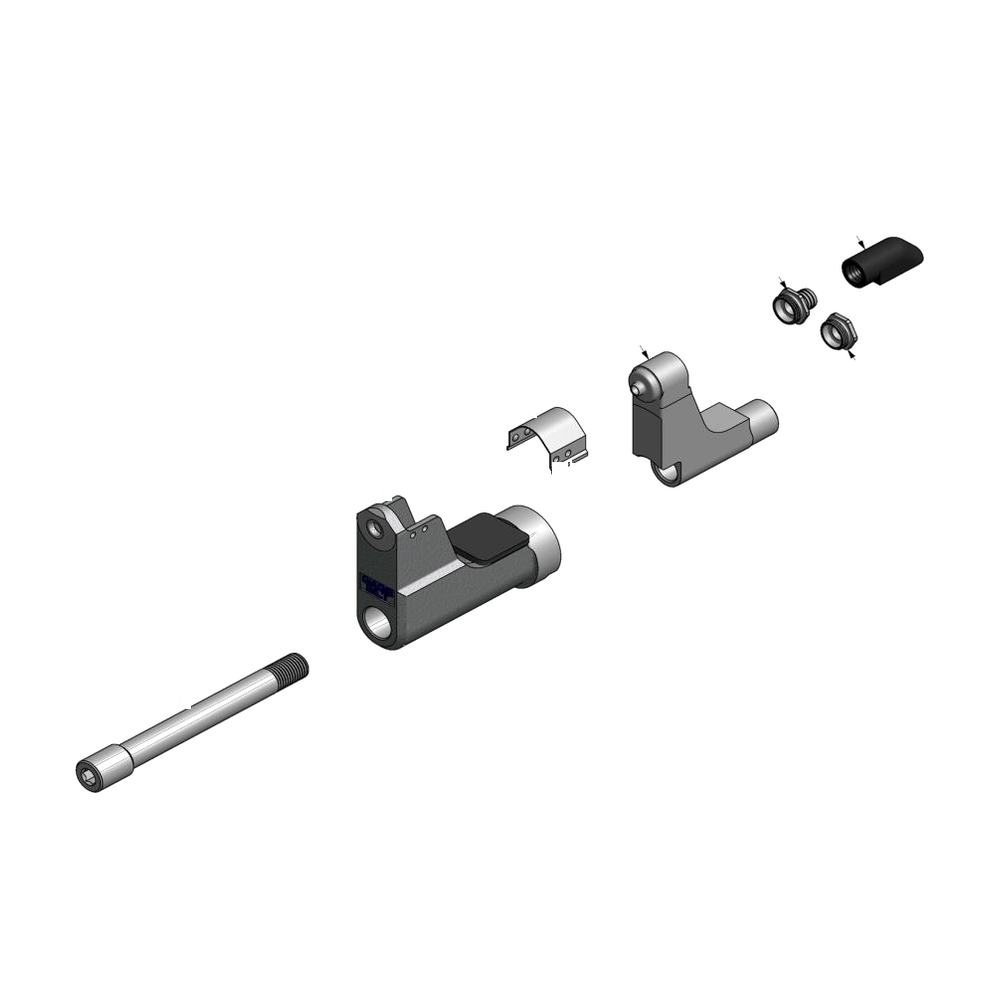מבט מפורק מספר 2 על רכיבי ראש הסמרור Gage Bilt LGP07-206G-34OS - Exploded component view 2 of Gage Bilt LGP07-206G-34OS nose assembly