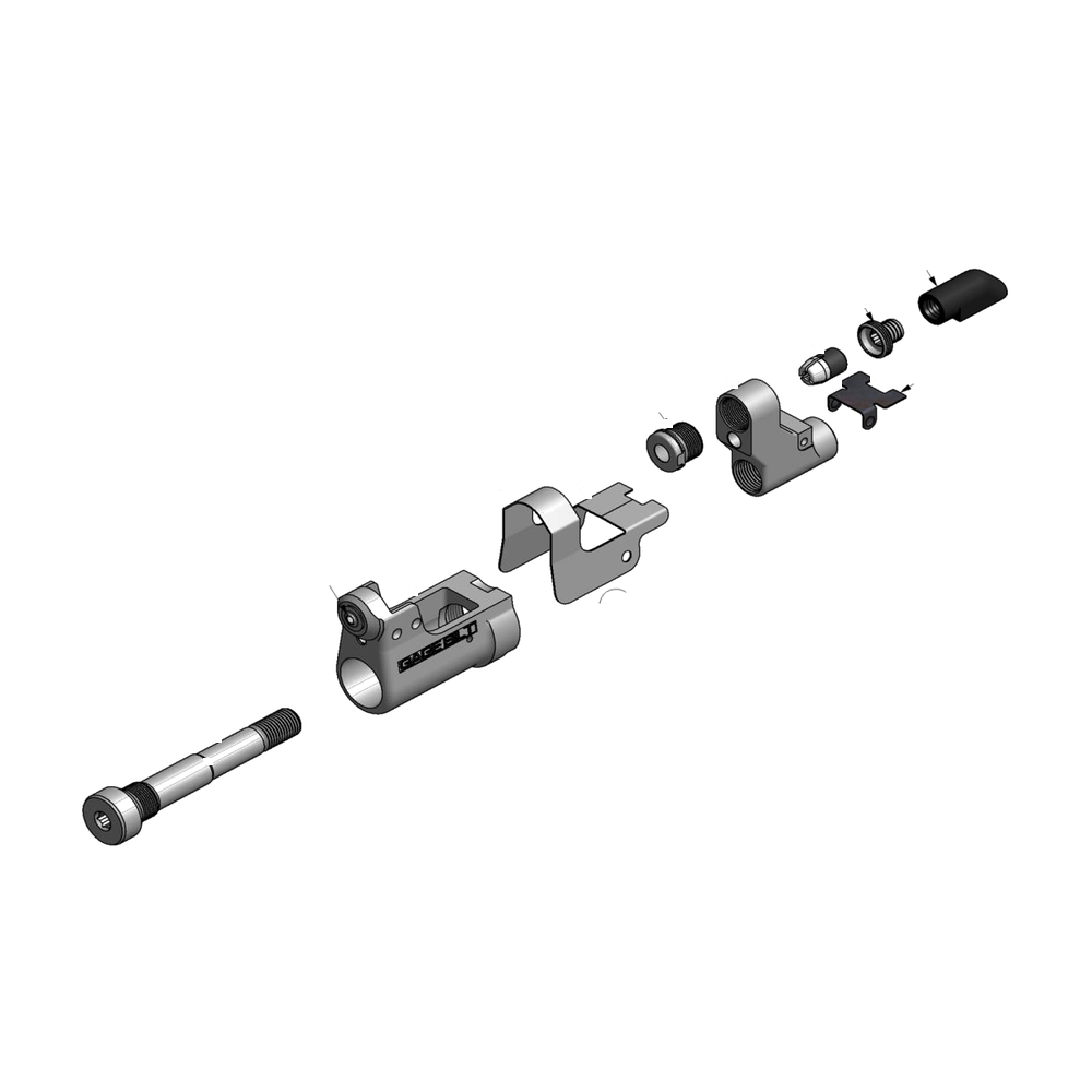 מבט מפורק מספר 2 על רכיבי ראש הסמרור Gage Bilt MBC06-27OSSG - Exploded component view 2 of Gage Bilt MBC06-27OSSG nose assembly